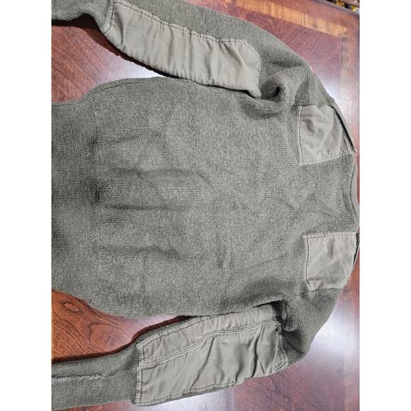 Bundeswehr Wool Service Sweater 46 German Military Surplus Gorpcore M - Picture 6 of 8